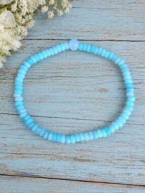 Amazonite Beaded Stretch Bracelet | Handmade